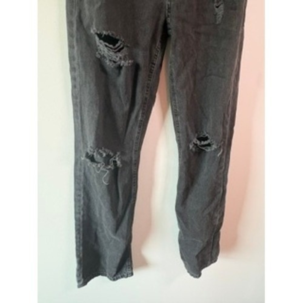 Aeropostale Black Denim 90's Baggy Jeans Women's Size 2 High Rise Y2K - Picture 6 of 7